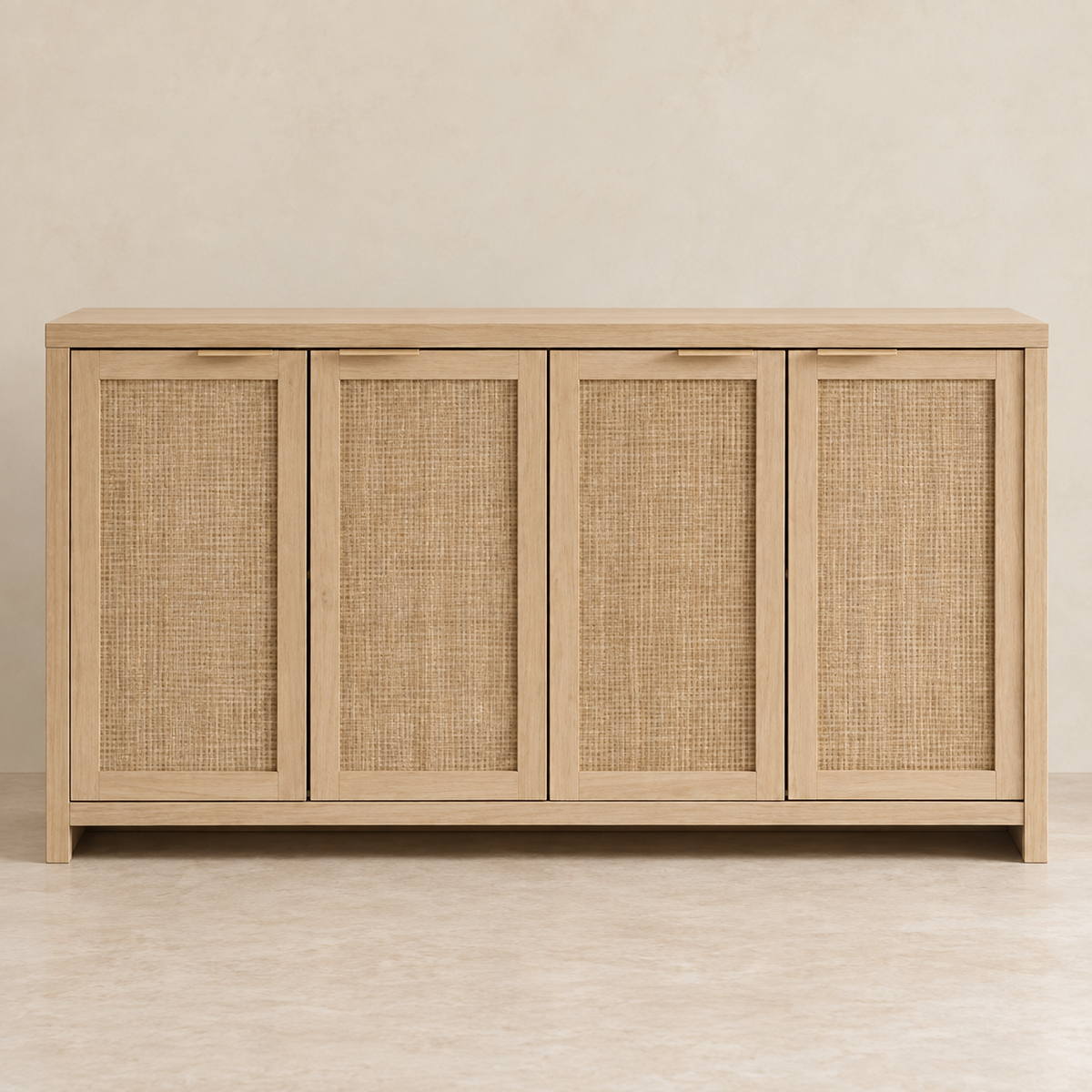 The Ludgrove Rattan Sideboard