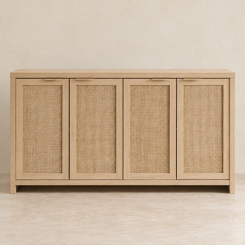 The Ludgrove Rattan Sideboard