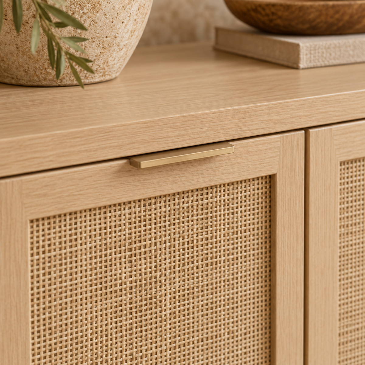 The Ludgrove Rattan Sideboard