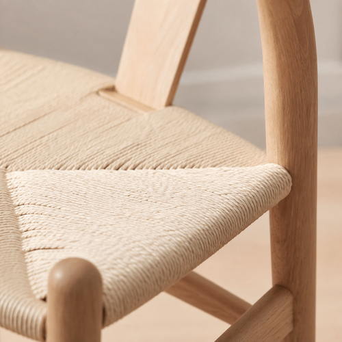 The Lacock Wicker-Effect Wood Dining Chair