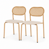 The Lechlade Wicker Dining Chairs, Set of 2