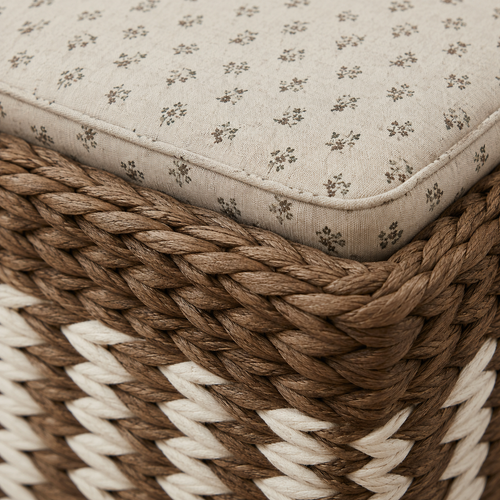 The Lindfield Upholstered Rattan Storage Bench