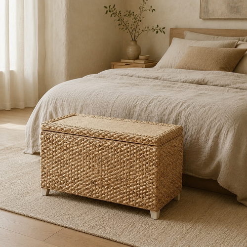 The Lulworth Rattan Storage Bench