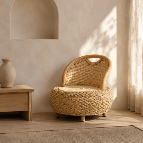 The Minstead Low Rattan Armchair