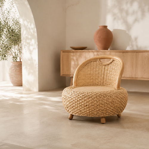The Minstead Low Rattan Armchair