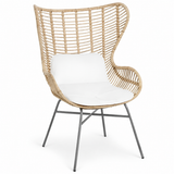 The Montacute Rattan and Metal Armchair