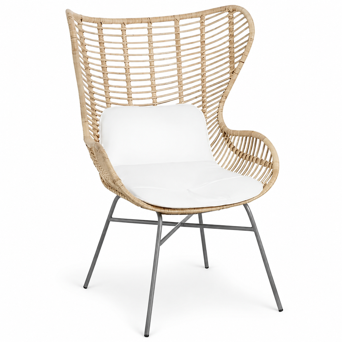 The Montacute Rattan and Metal Armchair