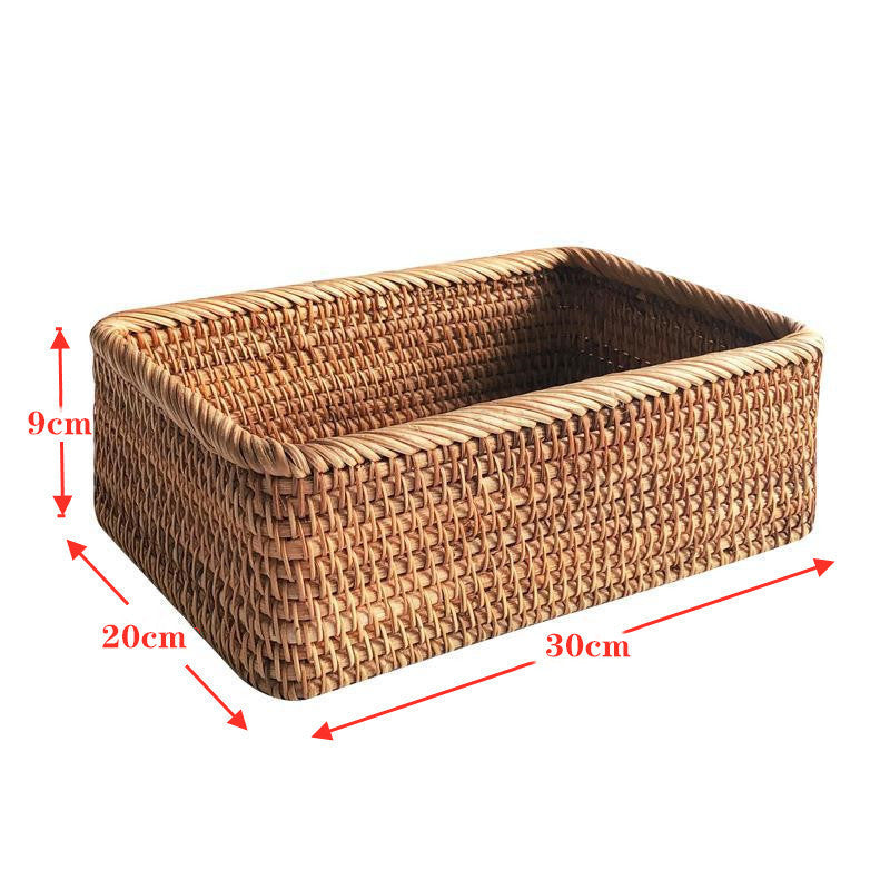 Asuka Storage Basket — Rectangular woven basket.
