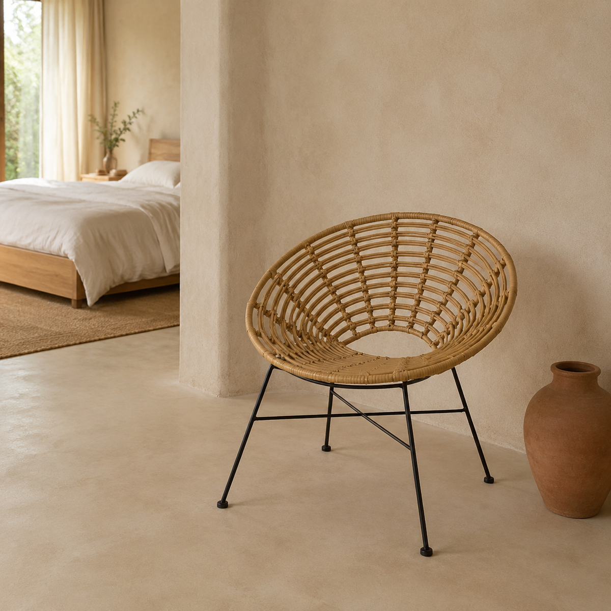 The Moreton Rattan Peacock Chair