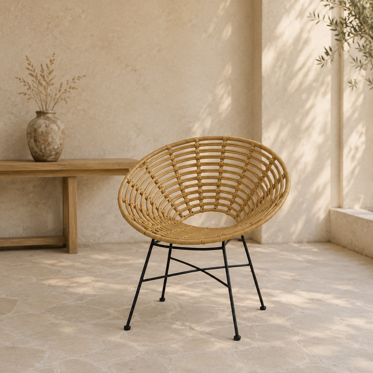 The Moreton Rattan Peacock Chair