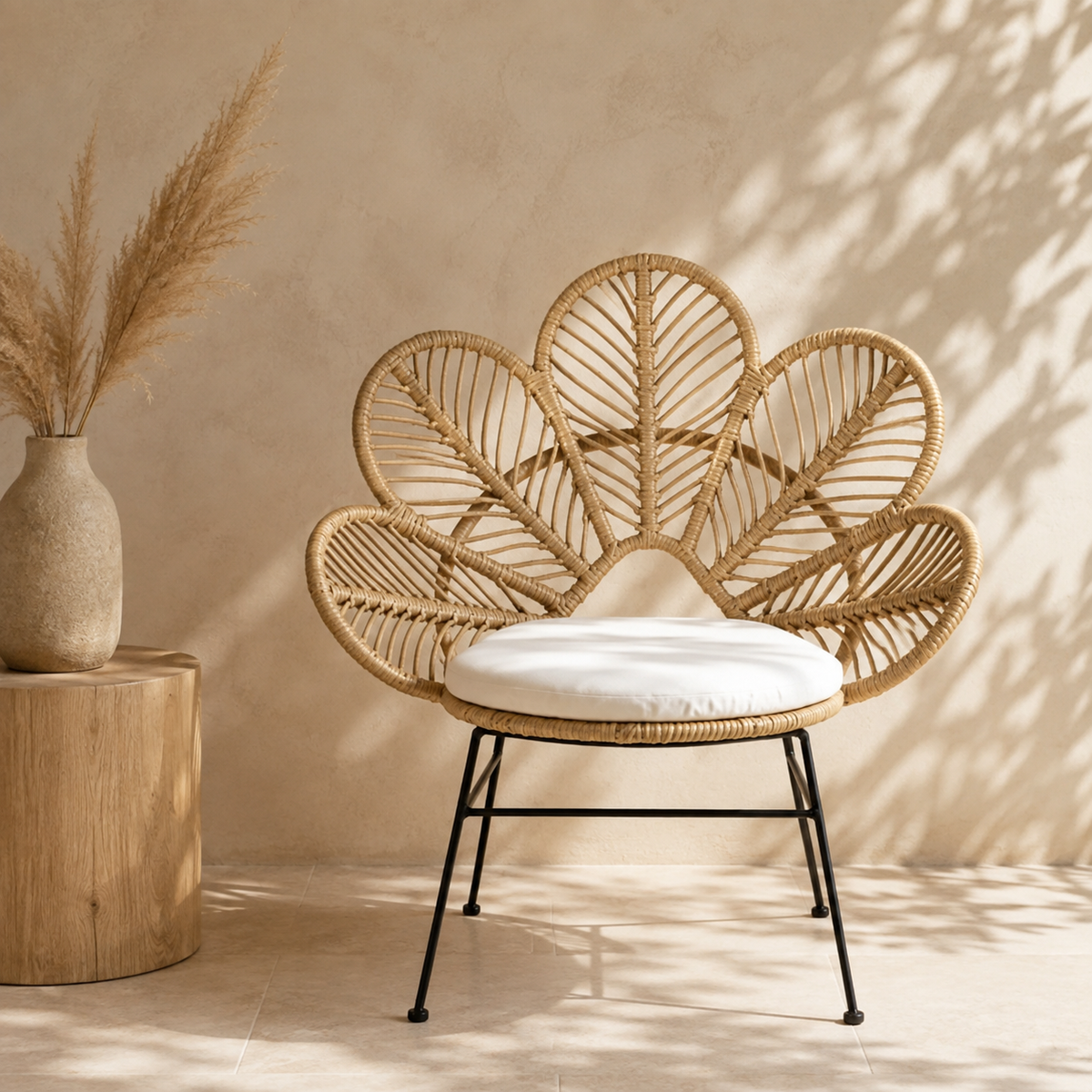 The Ottery Sculptural Rattan Armchair