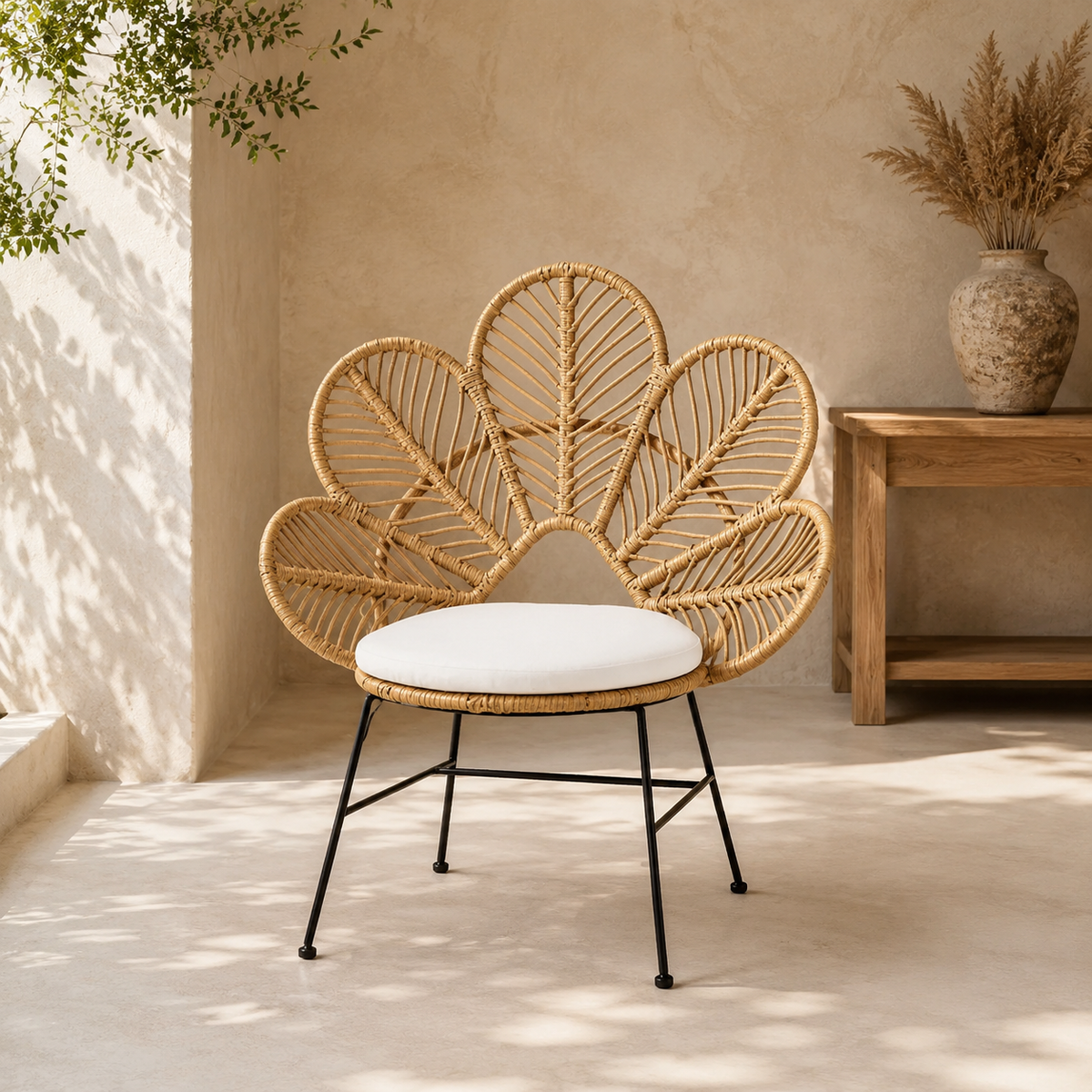 The Ottery Sculptural Rattan Armchair