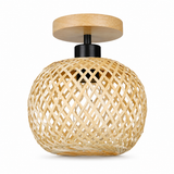 The Penshurst Woven Bamboo Globe Ceiling Light