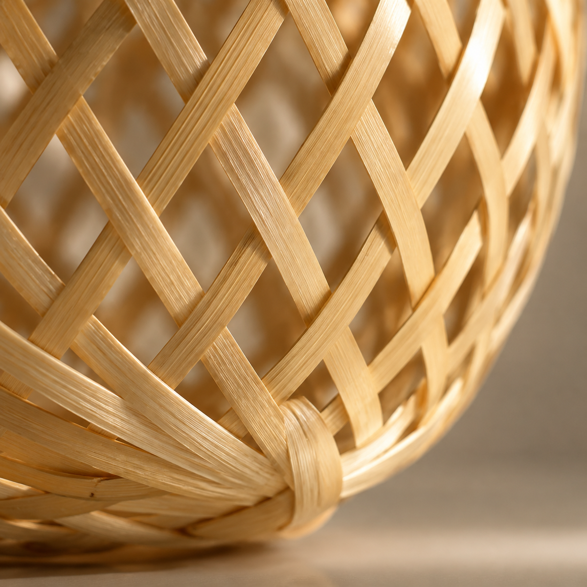 The Penshurst Woven Bamboo Globe Ceiling Light