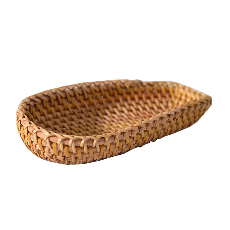 Indah Serving Basket — Oval woven serving basket.