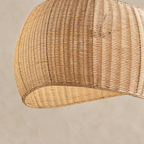 The Tisbury Cloud Rattan Pendant Light