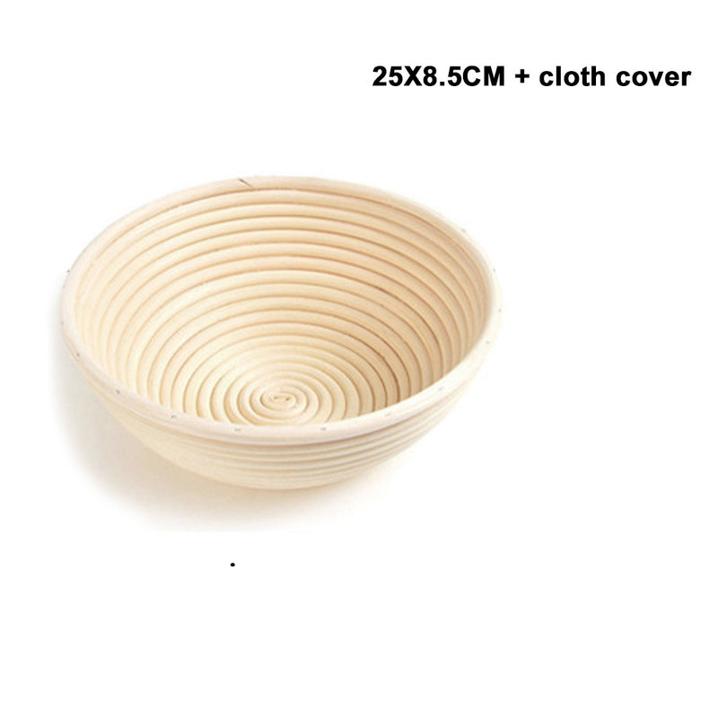 Chikuma Bread Proofing Basket — Round ribbed bread-proofing basket.