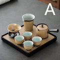 Jiwa Ceramic Tea Set — Porcelain tea service in configuration A.