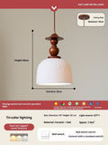 Rona Wood & Ceramic Pendant Light