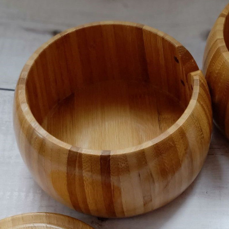 Tosu Bamboo Bowl — Open bamboo bowl without a lid.