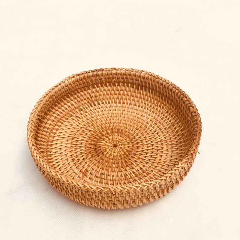 Sumbawa Storage Basket — Small round woven bowl.