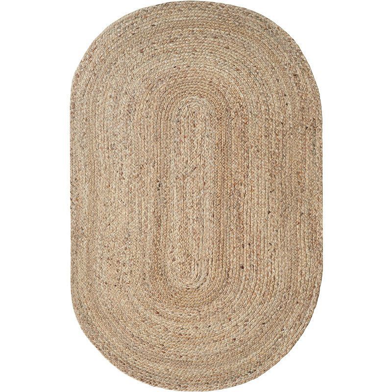 Kizuna Water Reed Oval Rug — Oval woven water-reed rug.