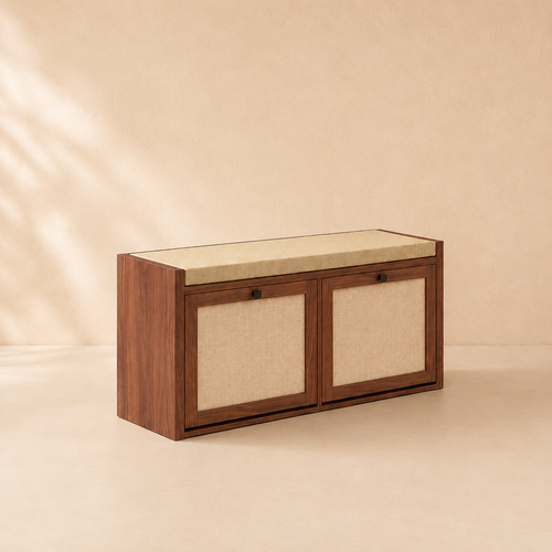The Ashbourne Flip-Down Shoe Bench