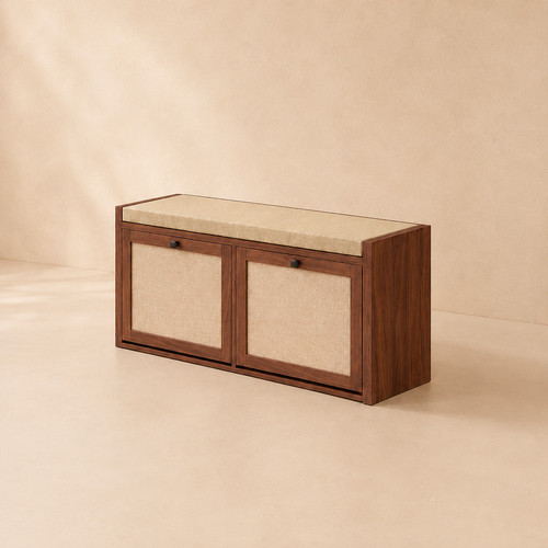 The Ashbourne Flip-Down Shoe Bench