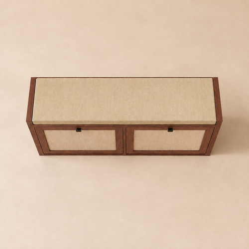 The Ashbourne Flip-Down Shoe Bench