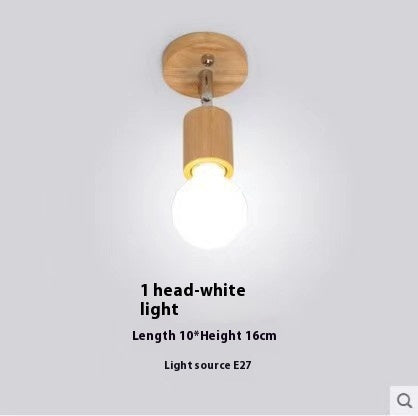 Dunhuang Wall Light — Single-head wooden wall light.