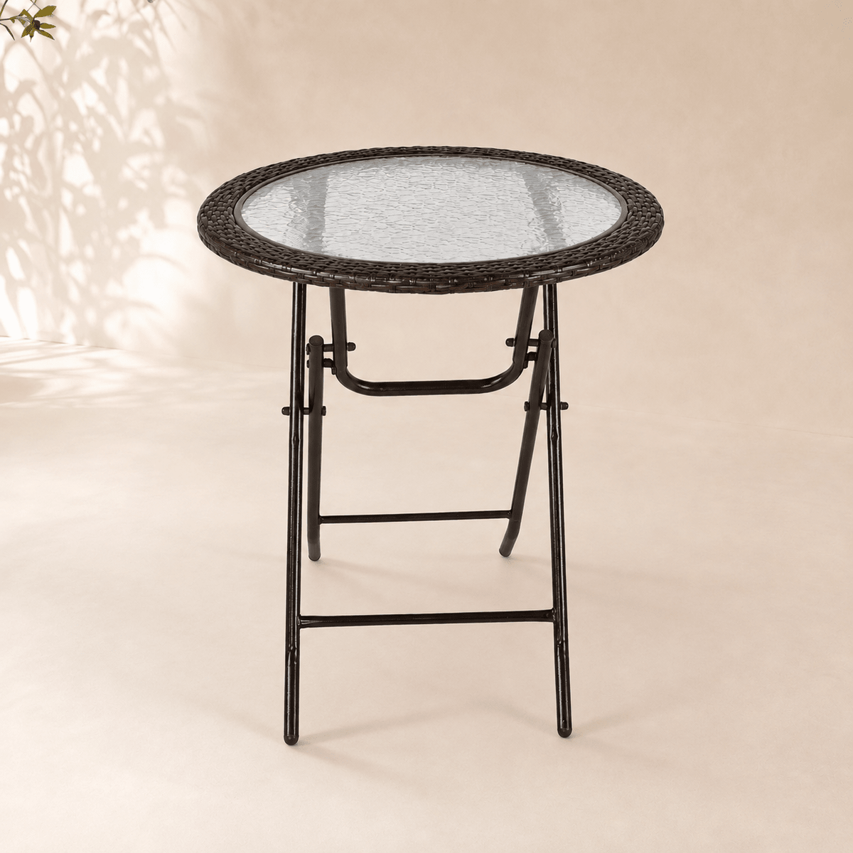 Marlow Round Folding Table - Rattan Coffee Table UK