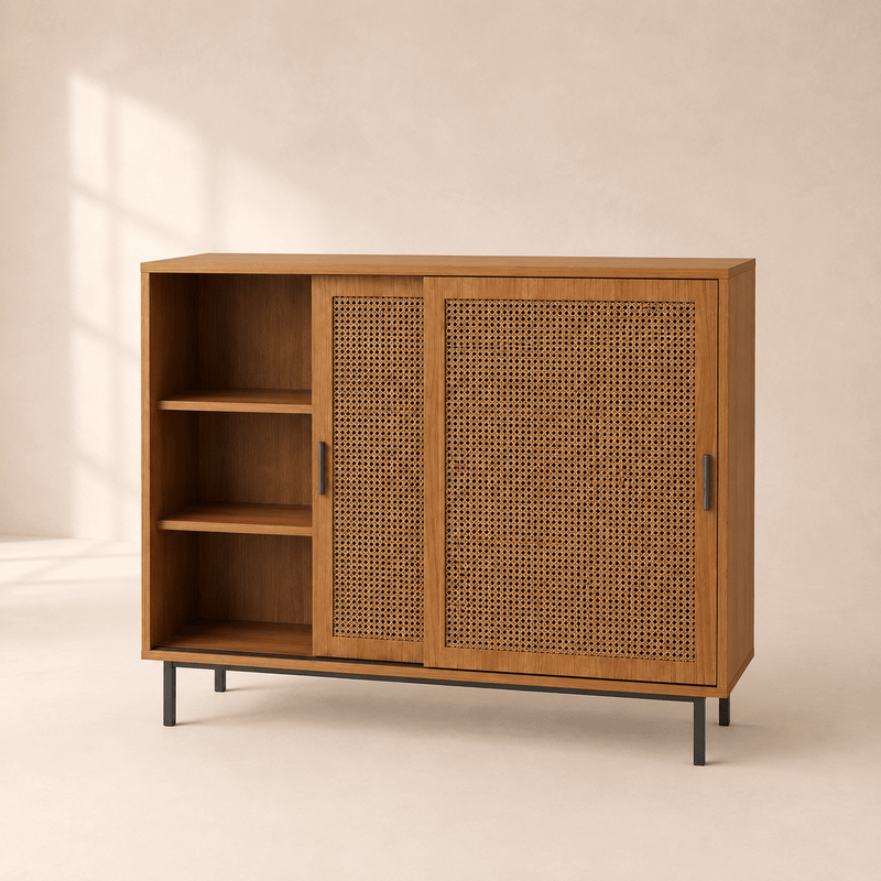 The Aldridge Rattan Sideboard - Rattan Cabinet UK