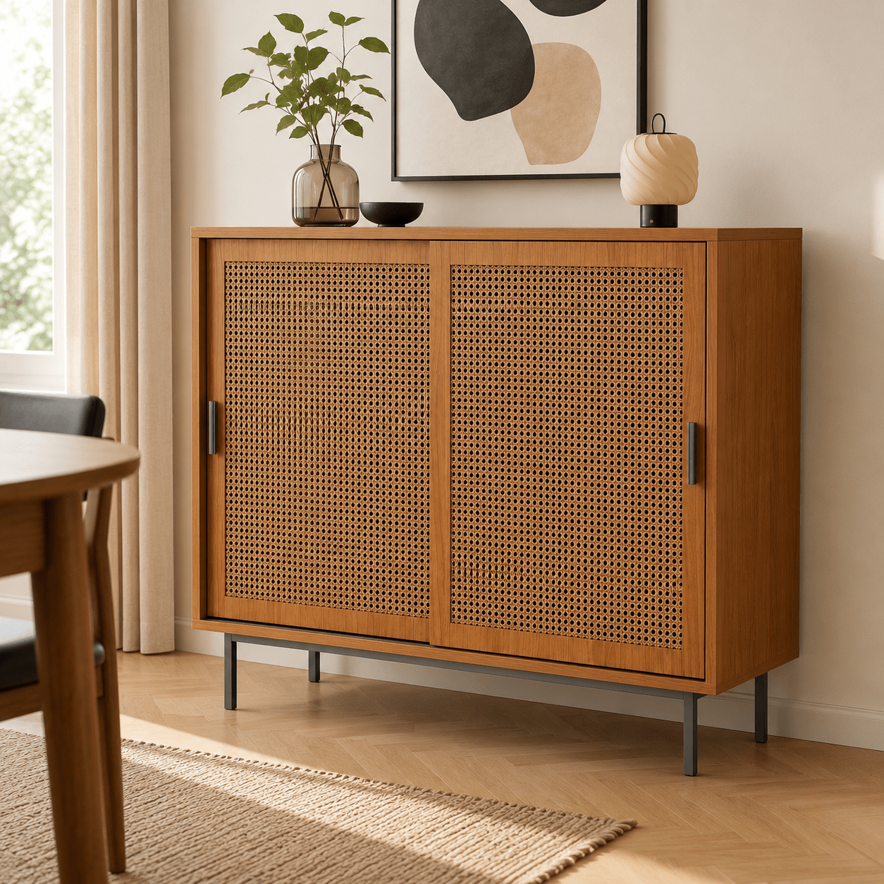 The Aldridge Rattan Sideboard - Rattan Cabinet UK