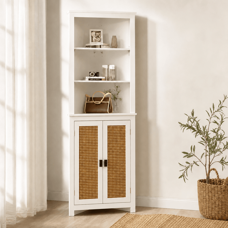 The Belgrave Corner Cabinet - Rattan Piece UK