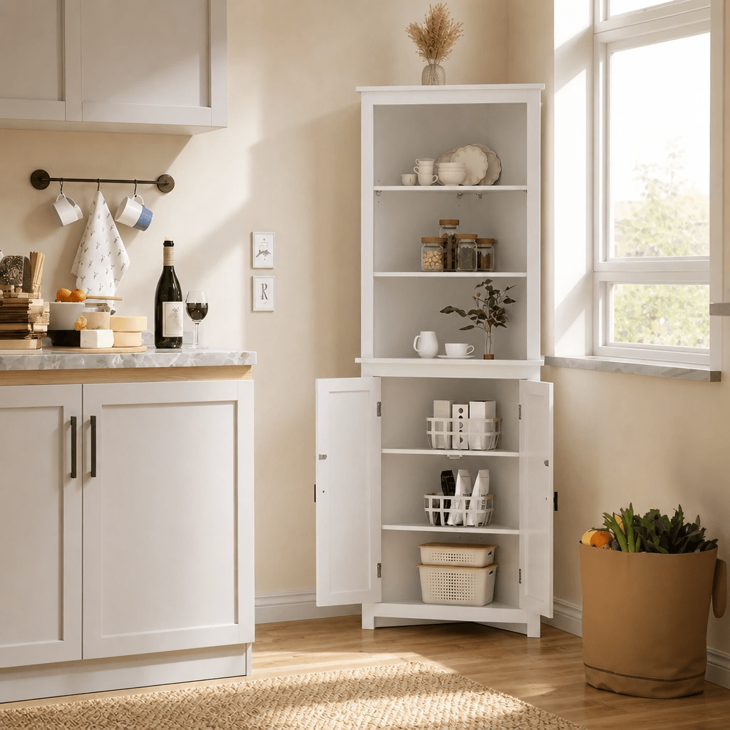 The Belgrave Corner Cabinet - Rattan Piece UK