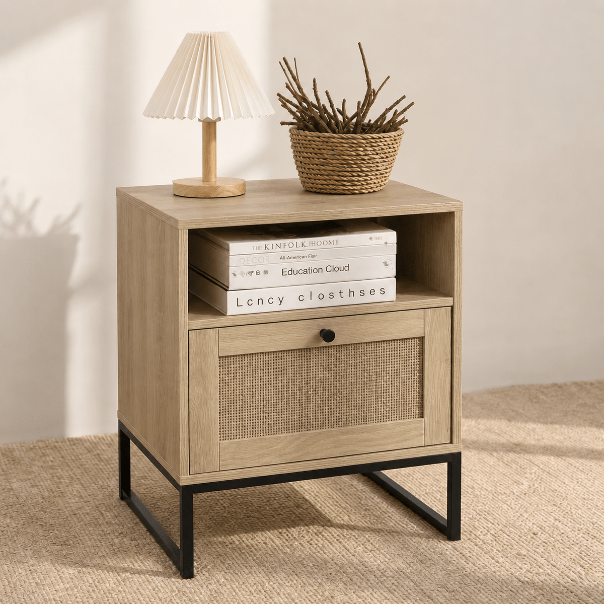 The Belgravia Rattan Nightstand - Nightstand UK