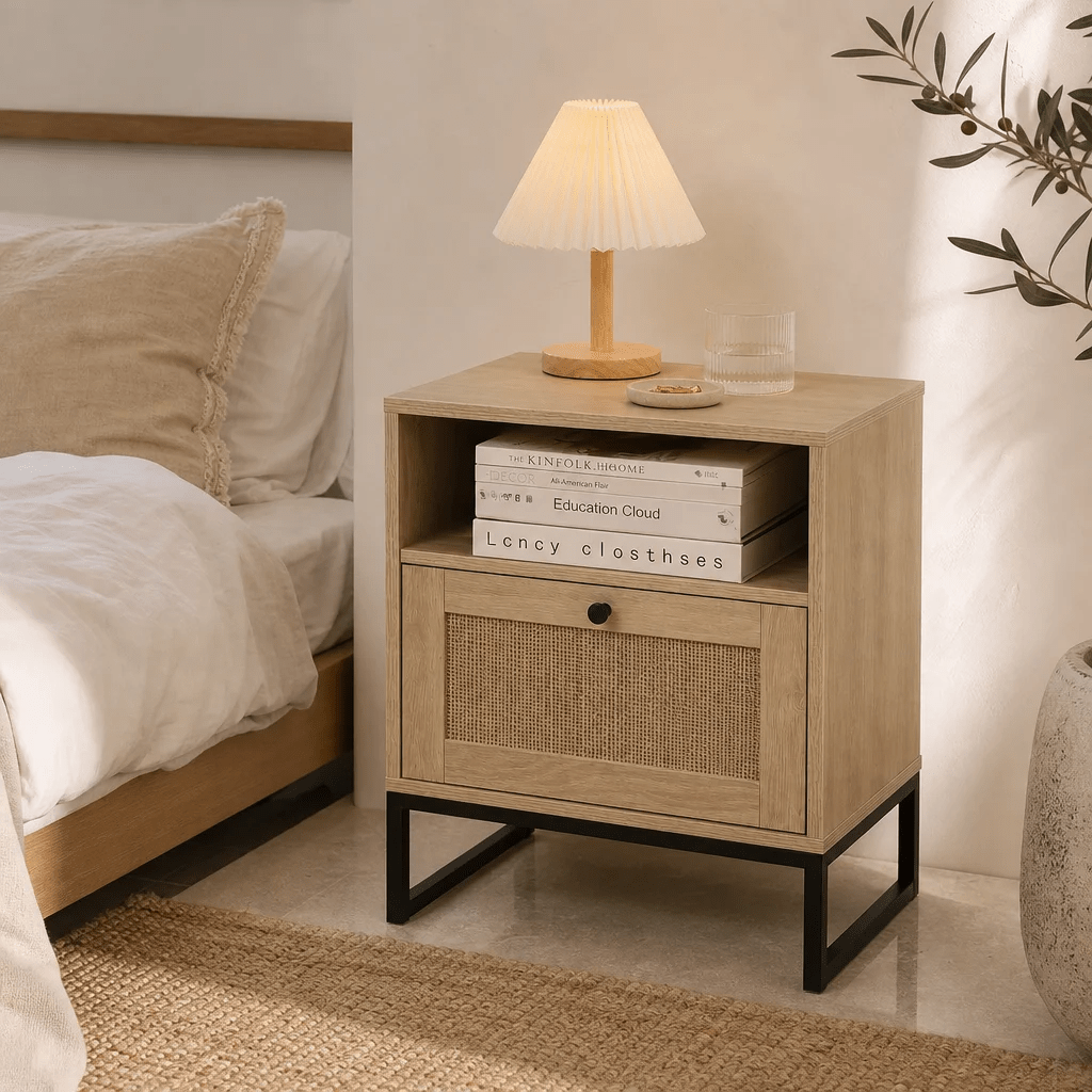 The Belgravia Rattan Nightstand - Nightstand UK