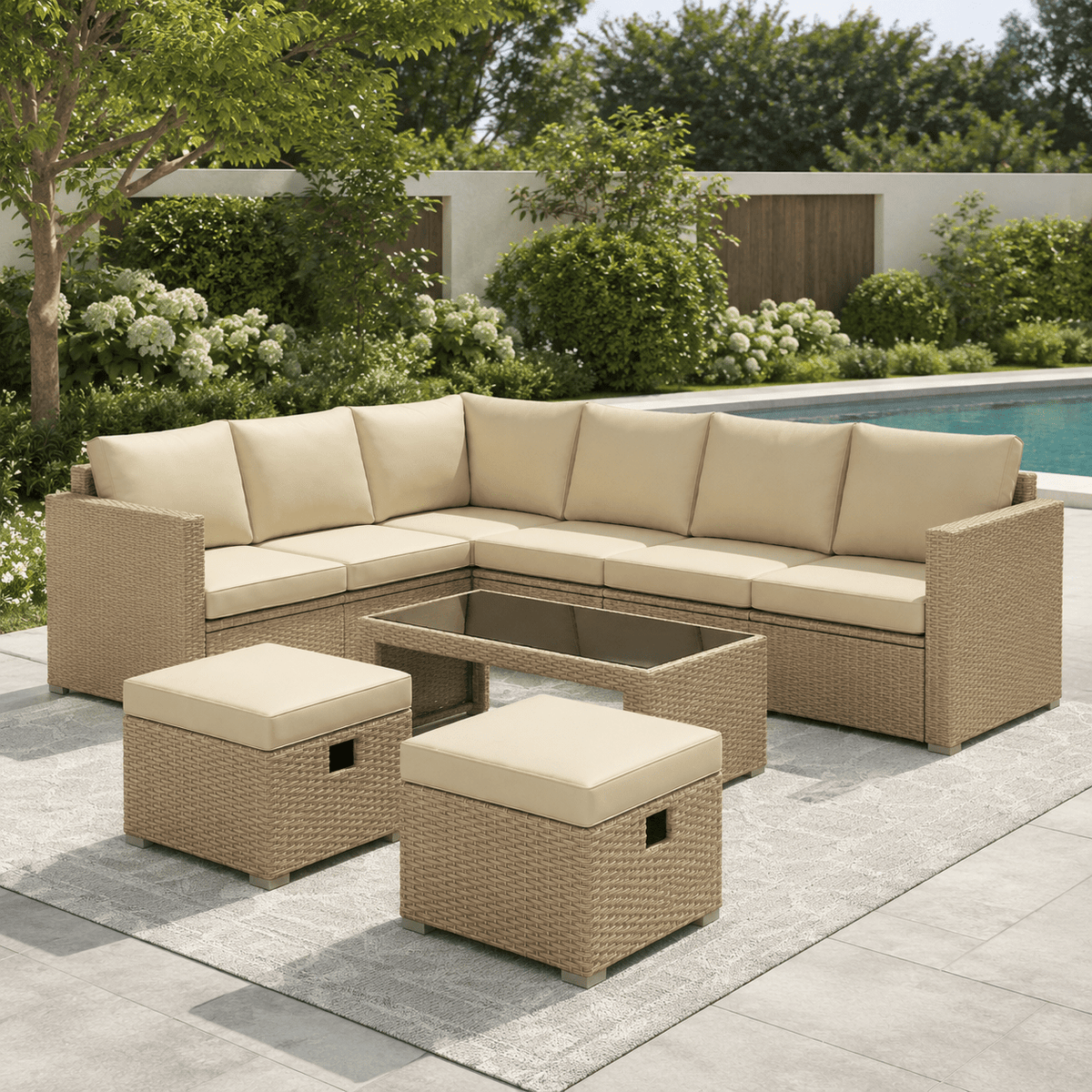 The Berkeley Corner Lounge Set - Rattan Set UK