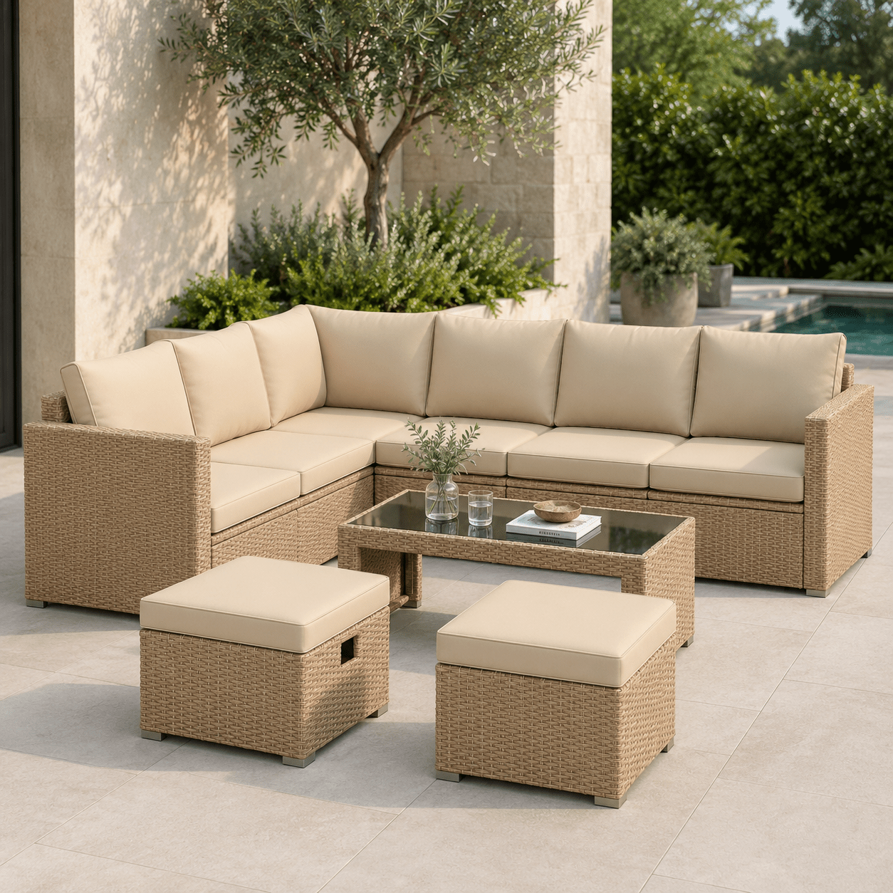 The Berkeley Corner Lounge Set - Rattan Set UK