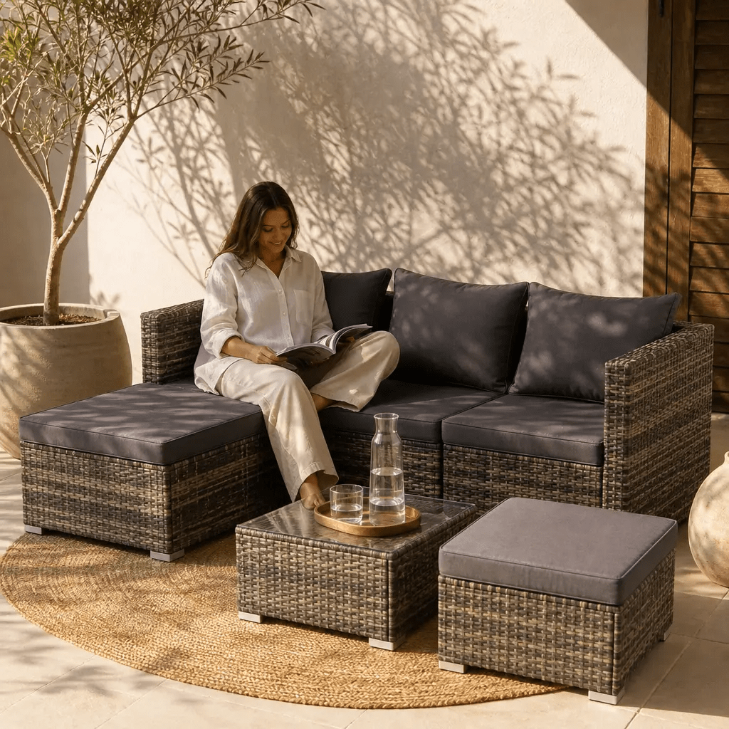 The Blenheim Garden Corner Set - Garden Sofa Set UK