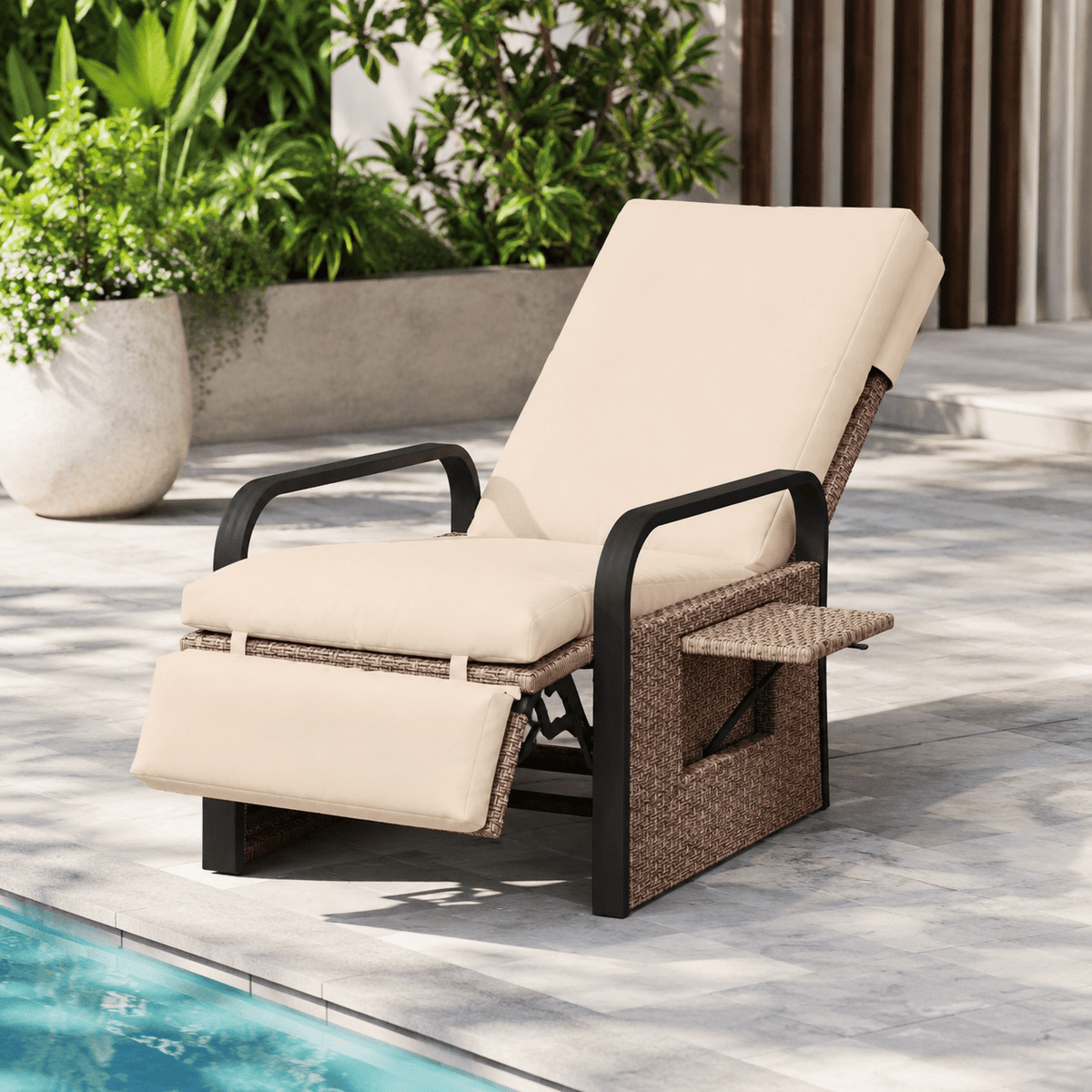 The Brampton Rattan Recliner - Rattan Chair UK