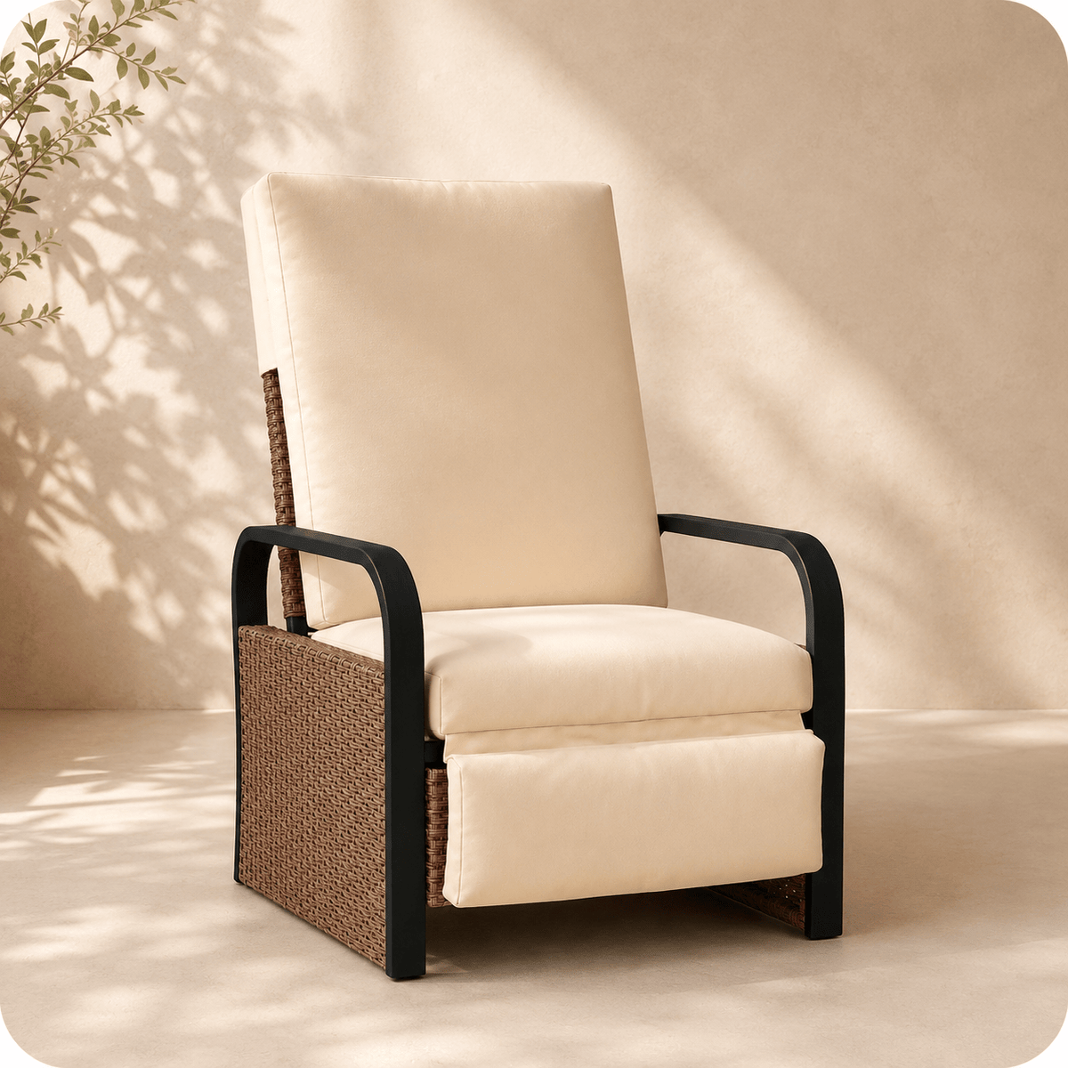 The Brampton Rattan Recliner - Rattan Chair UK