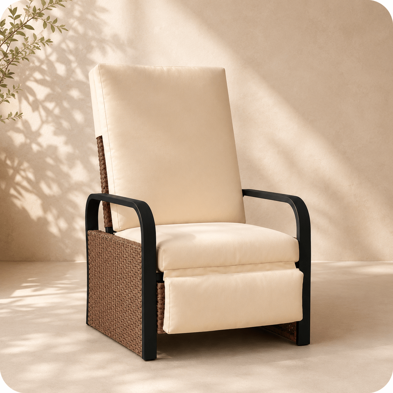 The Brampton Rattan Recliner - Rattan Chair UK