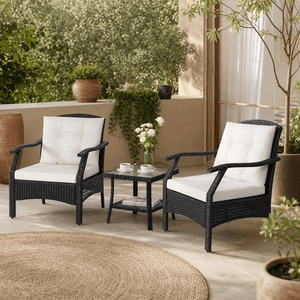 The Chester Wicker Bistro Set - Bistro Set UK