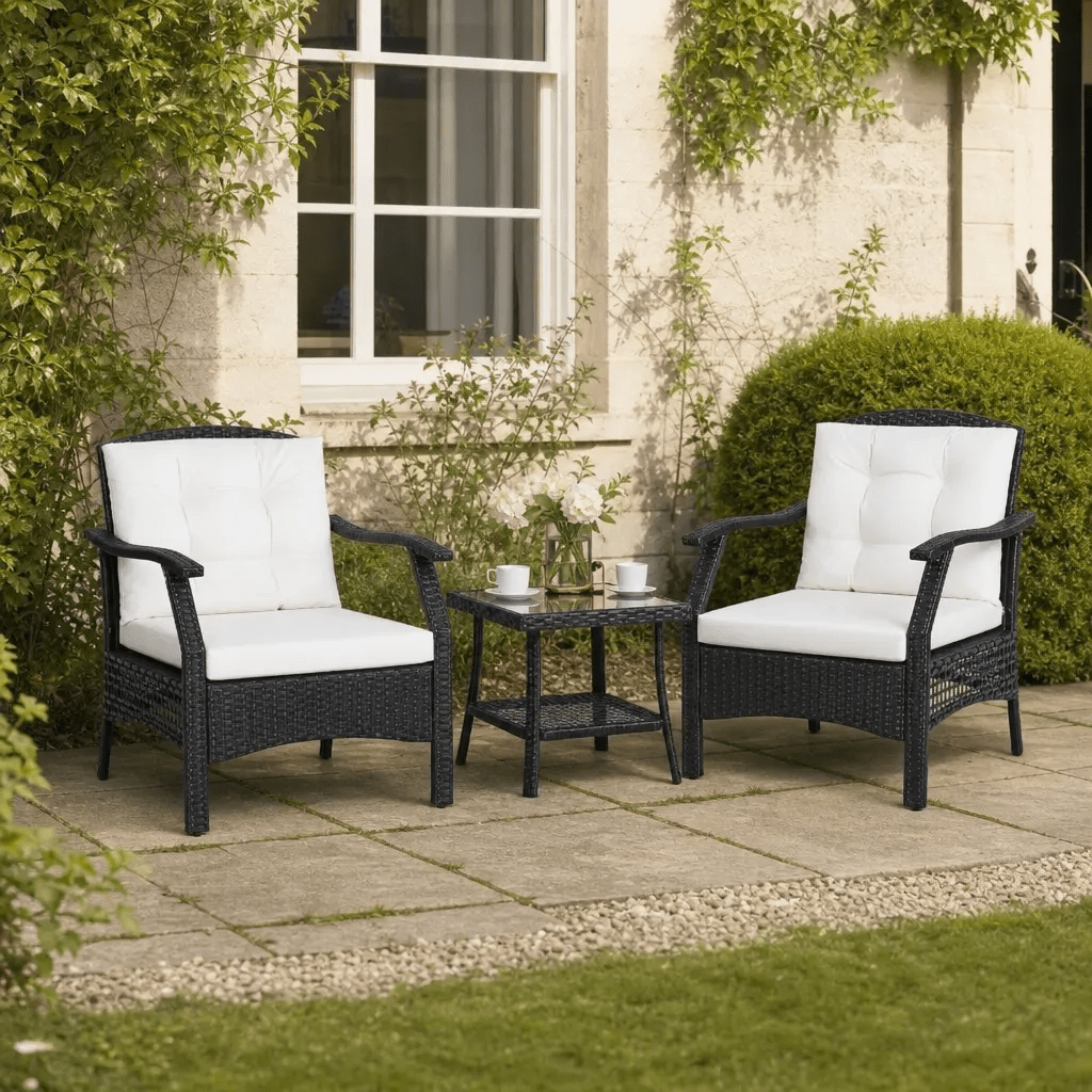 The Chester Wicker Bistro Set - Bistro Set UK