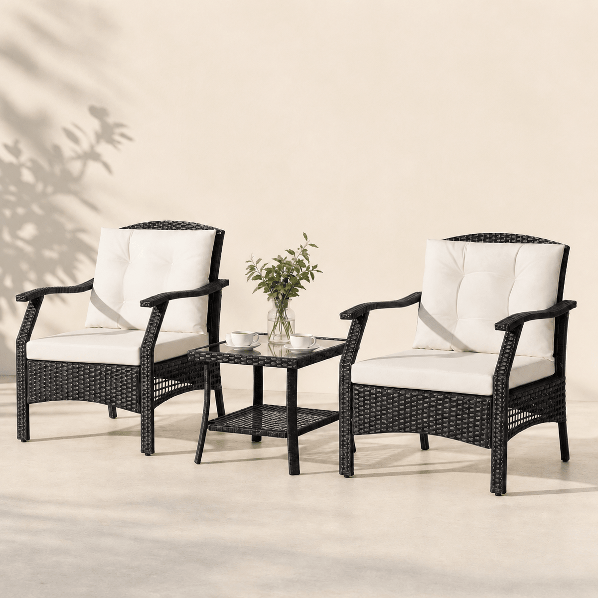 The Chester Wicker Bistro Set - Bistro Set UK