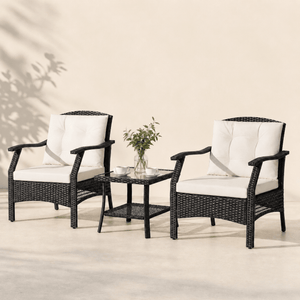 The Chester Wicker Bistro Set - Bistro Set UK