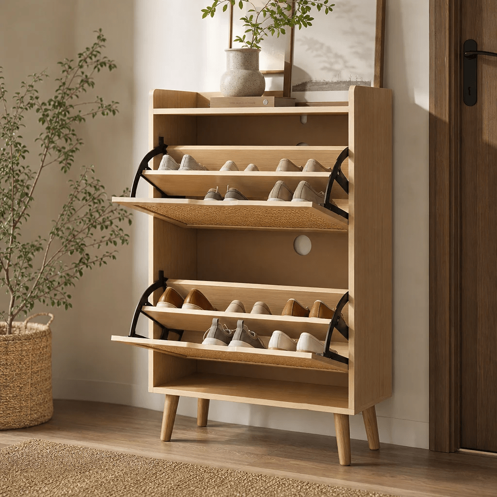 The Claridge Rattan Cabinet - Shoe Cabinet UK