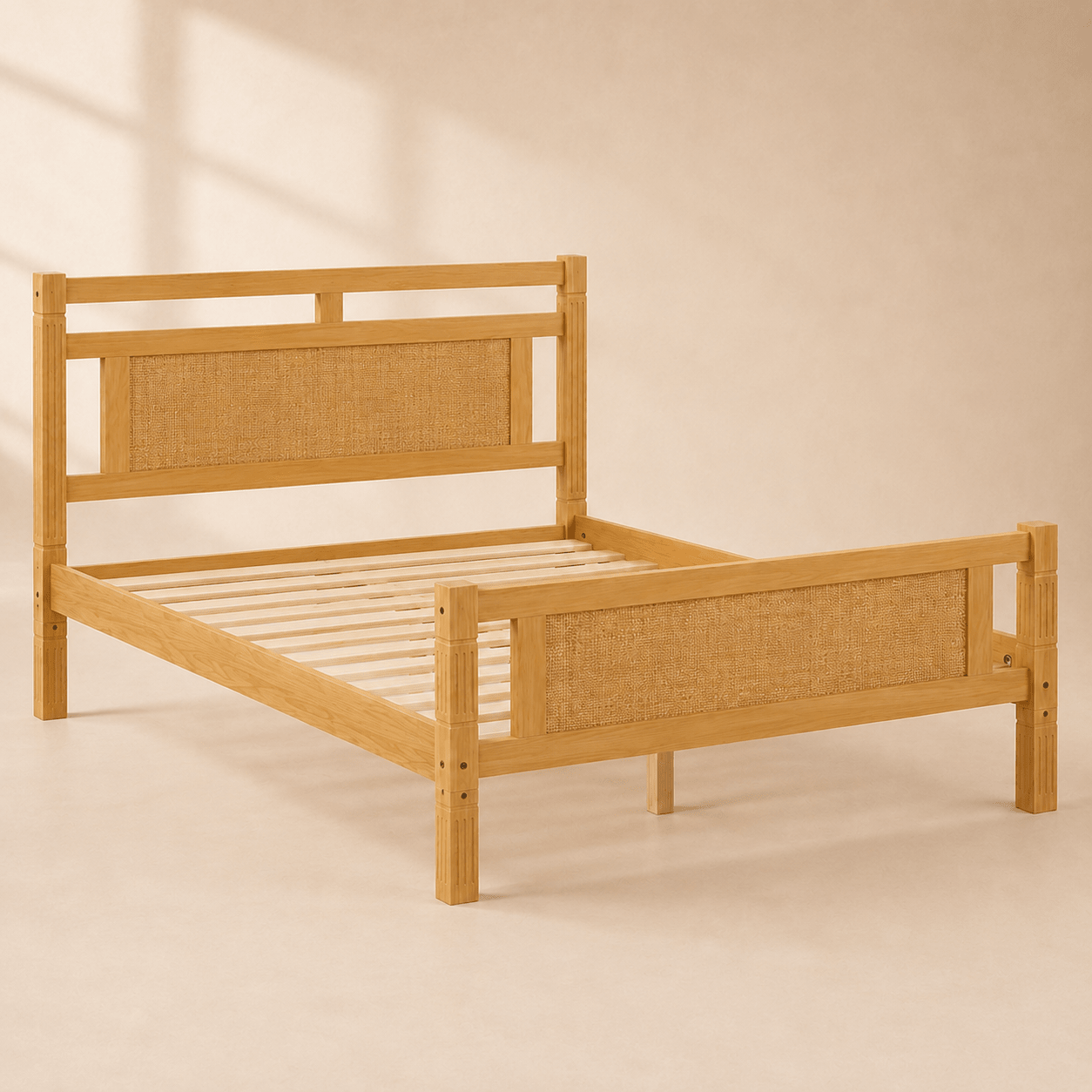 The Cranleigh Rattan Bed Double - Rattan Piece UK