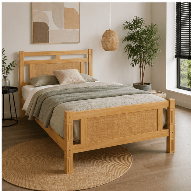 The Cranleigh Rattan Bed - Rattan Piece UK